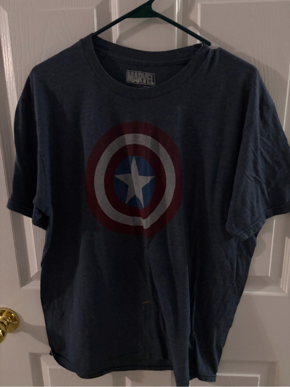 Marvel Navy men's Captain America Shield Tee